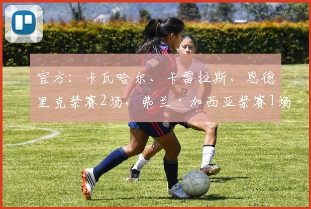 官方：卡瓦哈尔、卡雷拉斯、恩德里克禁赛2场，弗兰·加西亚禁赛1场